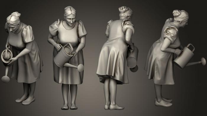 نموذج ثلاثي الأبعاد لآلة CNC تماثيل الناس المرأة 9